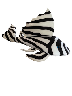 Jumbo Zebra Pleco Plushie